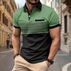 Men's Polo Shirt Lapel Breathable Comfort Short Sleeve T-shirt
