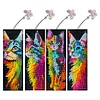 4Pcs Special Shape Cat Diamond Painting Bookmark