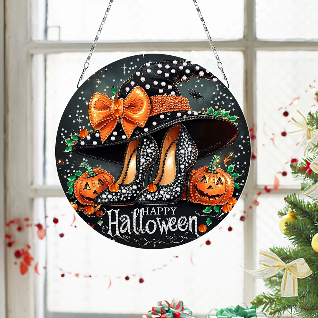 2D Flat DIY High Heels Diamond Art Pendant Double-Sided Diamond Painting Set