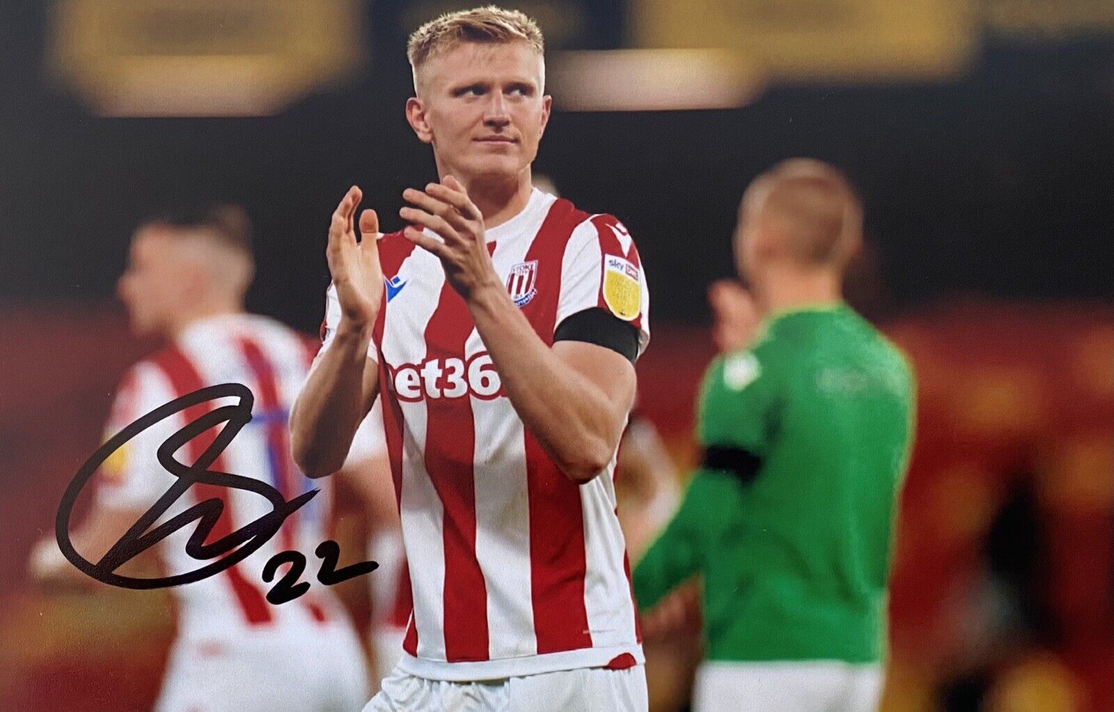 Sam Surridge Genuine Hand Signed Stoke City 6X4 Photo Poster painting