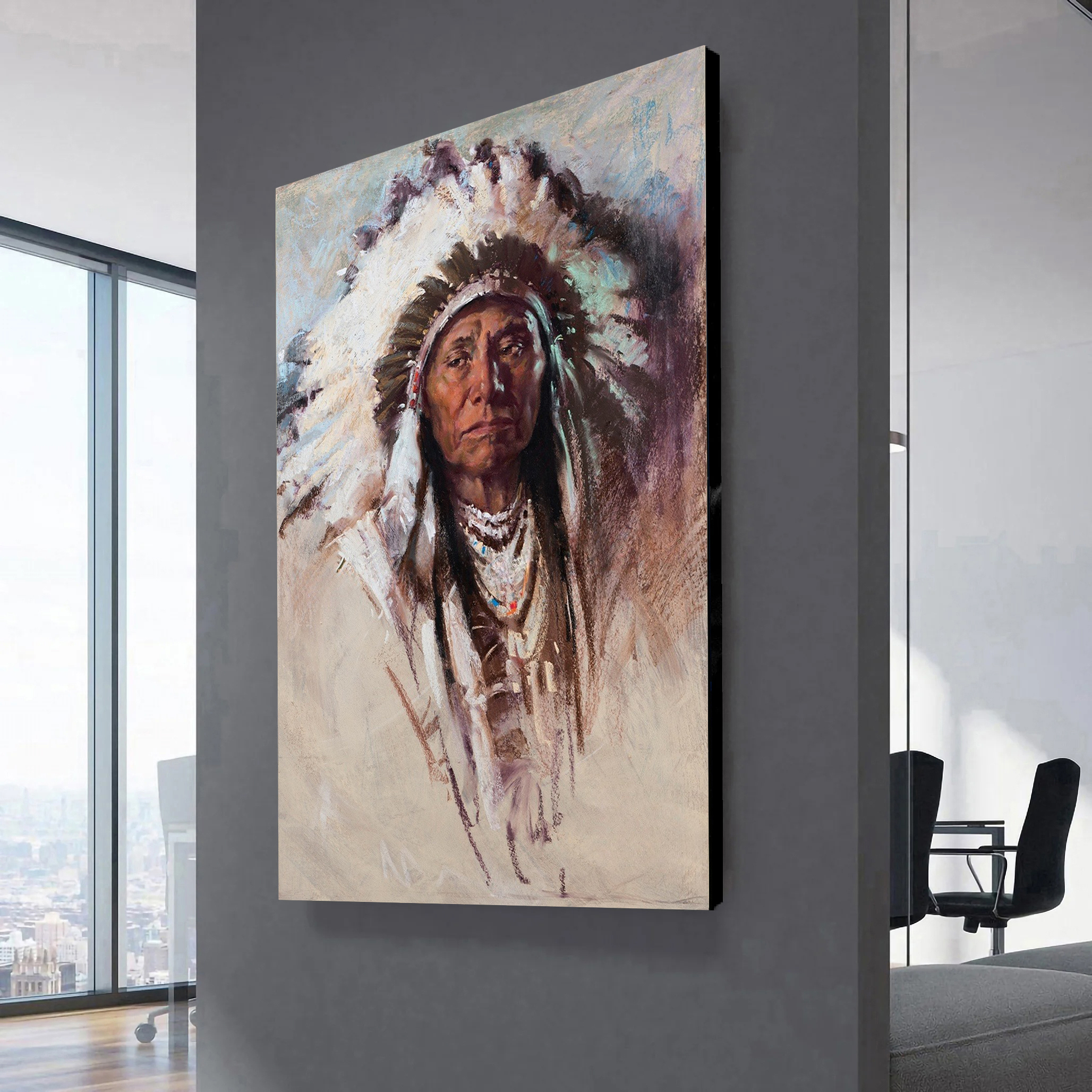Chief Joseph Canvas Wall Art 