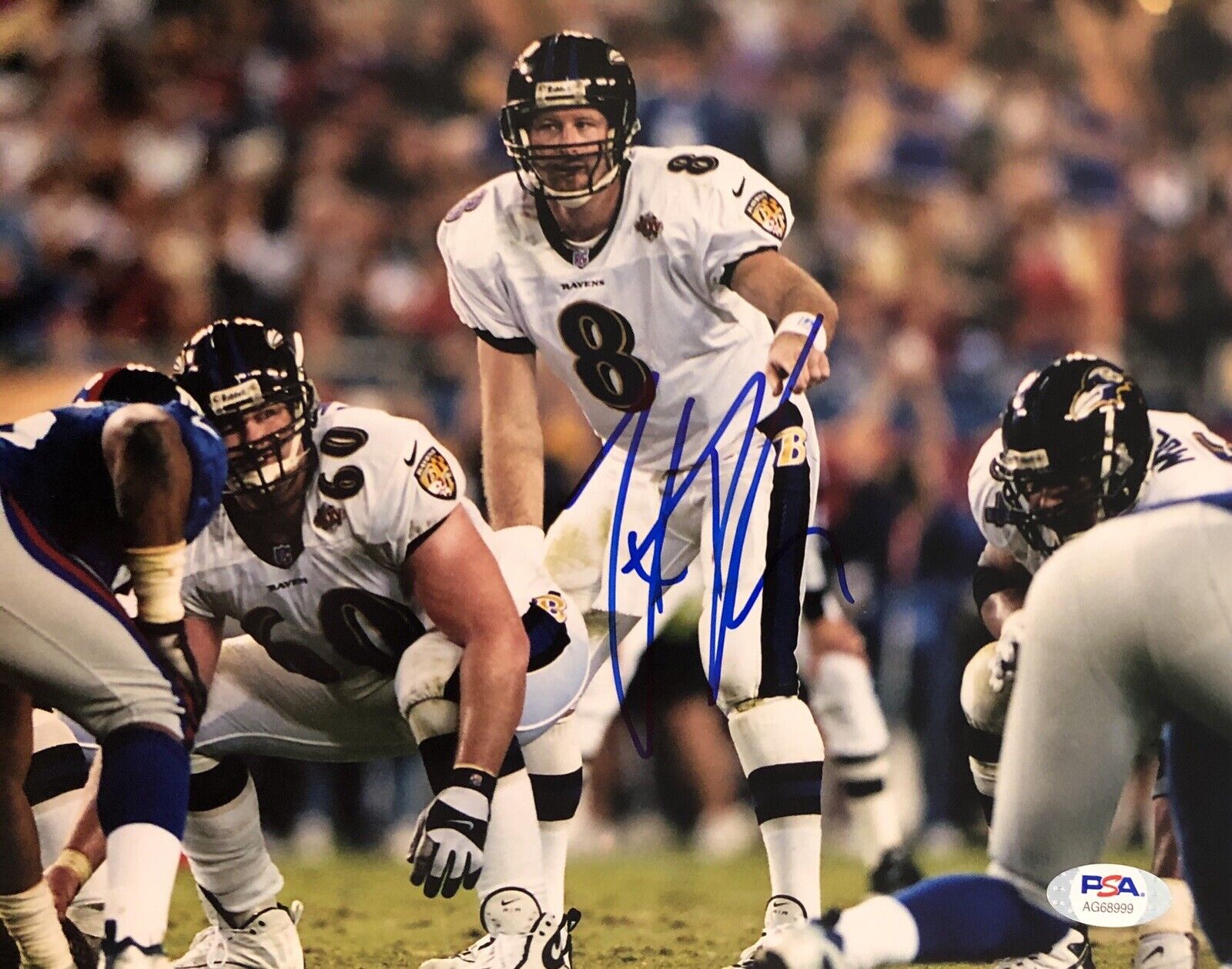 Trent Dilfer Signed Autographed Baltimore Ravens 8x10 Photo Poster painting Psa/Dna