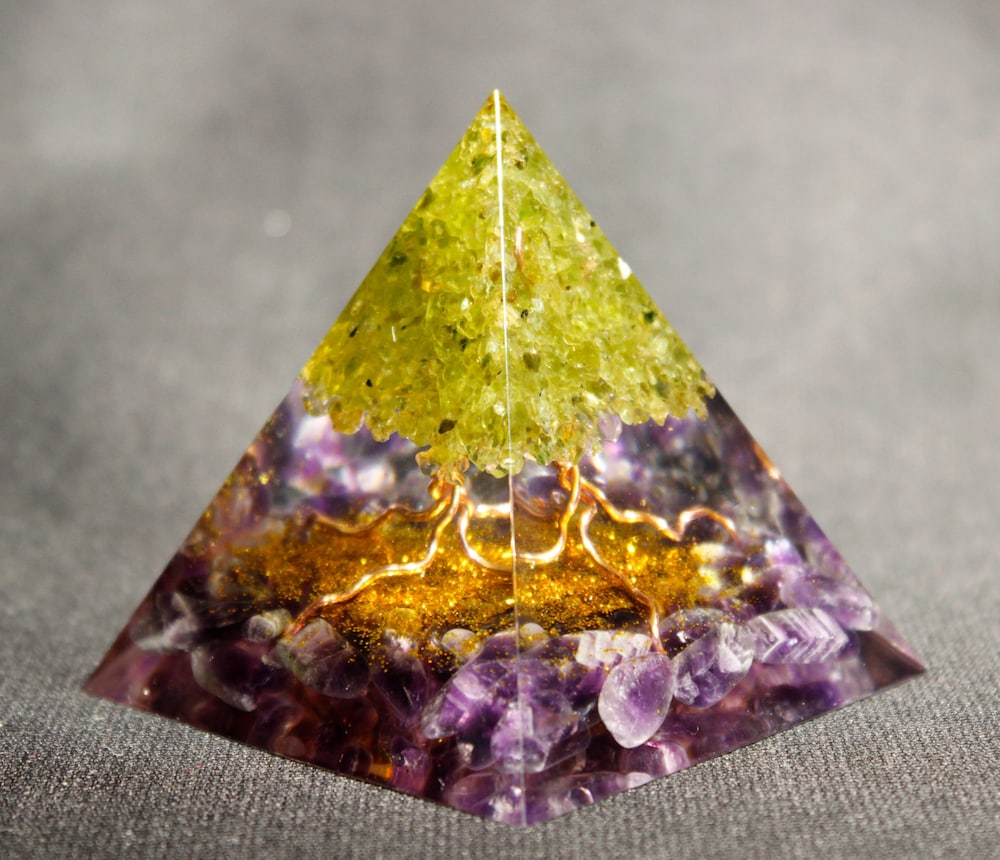 

Orgone Pyramid Chakra - Tree of Life, 501 Original