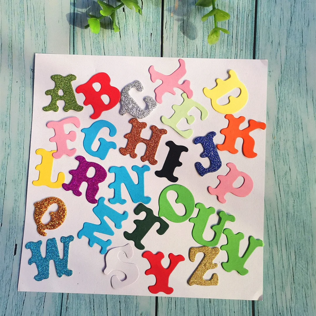 26 Capital Letters Metal Cutting Die Stencil Template for DIY Embossing Paper Photo Album Gift Cards Making Scrapbooking Craft