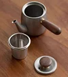 Retro hanging ear hand brewed coffee pot stainless steel tea set home portable teapot
