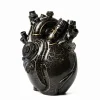 Cyberpunk Simulation Heart-Shaped Vase Ornaments Model Creative Technology Sense Home Decoration Resin Crafts Home Decoration Gift(Multiple colors available)