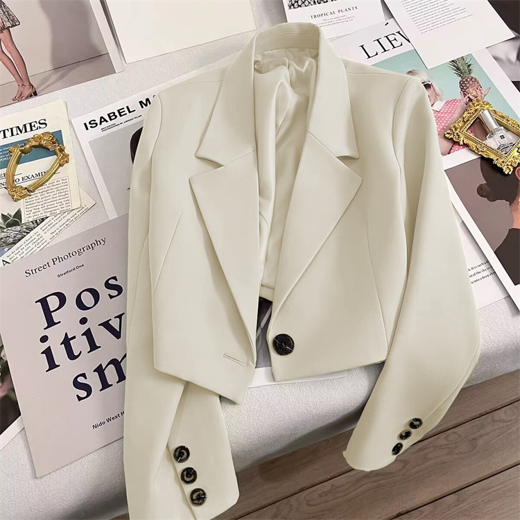 Short blazer women's high-end temperament suit trendy