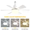 Socket Fan Light with Remote Screw in Ceiling Fan in Light Socket for Bedroom