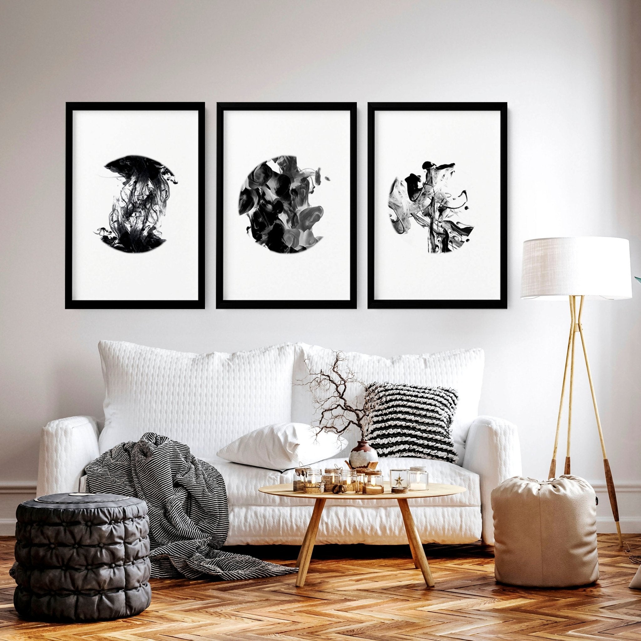 Minimalistic wall art | set of 3 wall art prints everthome