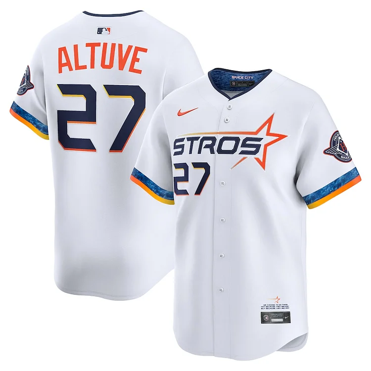 Jose Altuve Houston Astros Nike 2025 City Connect Limited Player Jersey - White