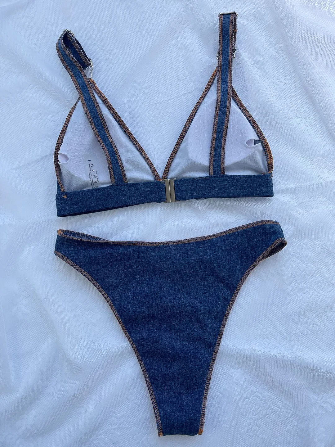 huibahe Up Bikini High Waist Women Swimsuit 2023 Denim Female Swimwear Brazilian Biquini Sexy Bathing Suit Swimming Suits Beachwear