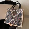 Stylish Geometric Women's Shoulder Tote Bag