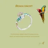 Colorful Chameleon Opening Ring 925 Sterling Silver  