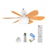 40w/200-2000lm Small Ceiling Fan with Lights with Remote Control Breeze Fan Light Three Color Temperature Options for Living Room Study & Household Use