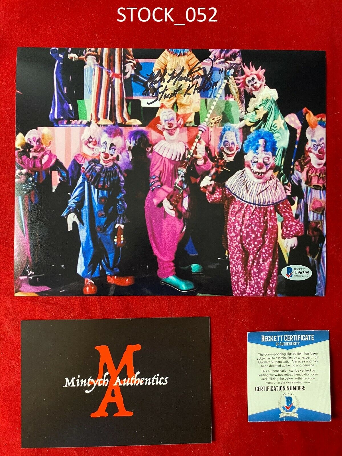 MIKE MARTINEZ SIGNED 8x10 Photo Poster painting! KILLER KLOWNS FROM OUTER SPACE! BECKETT COA