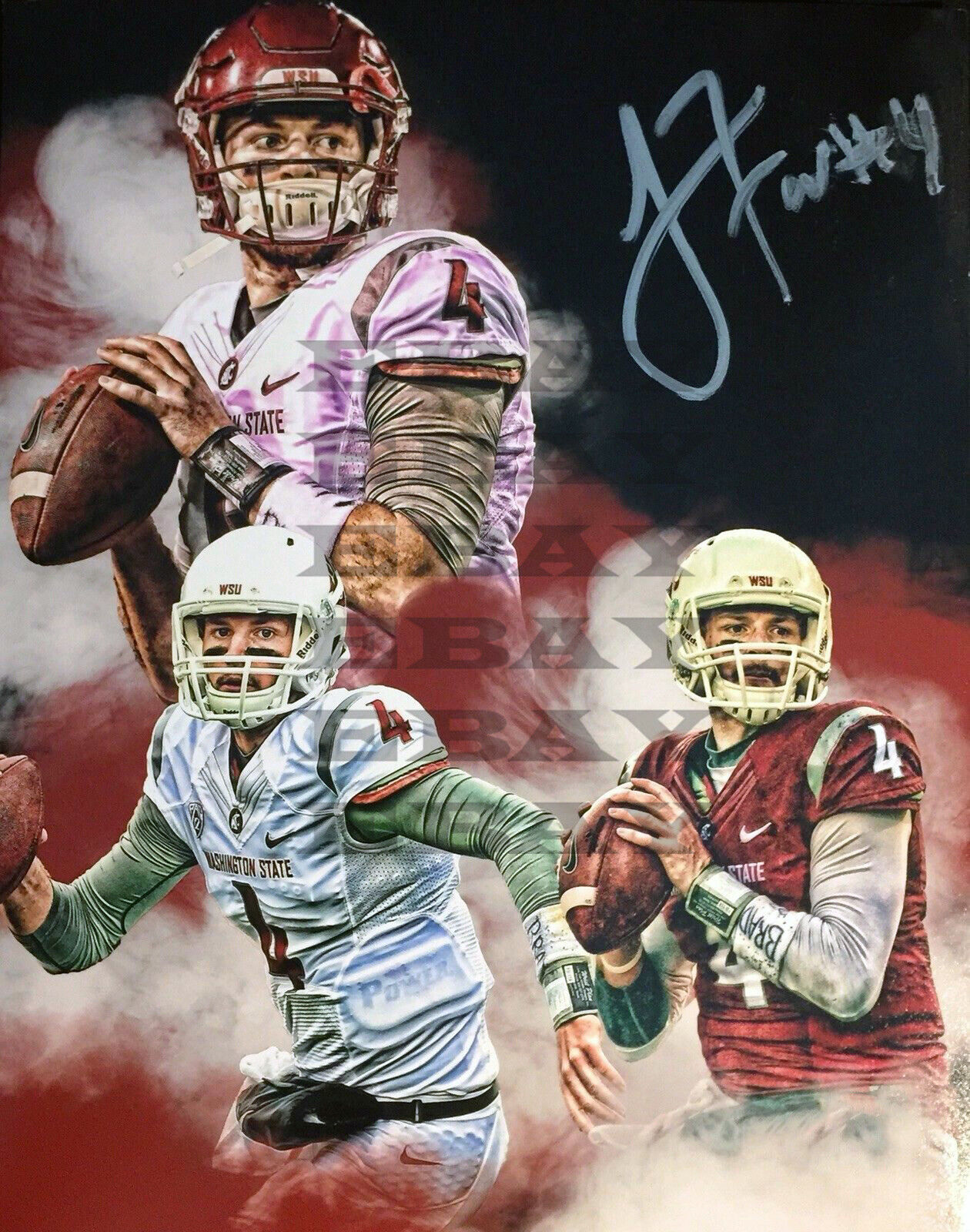 Luke Falk Washington State Signed 8x10 Autographed Photo Poster painting Reprint