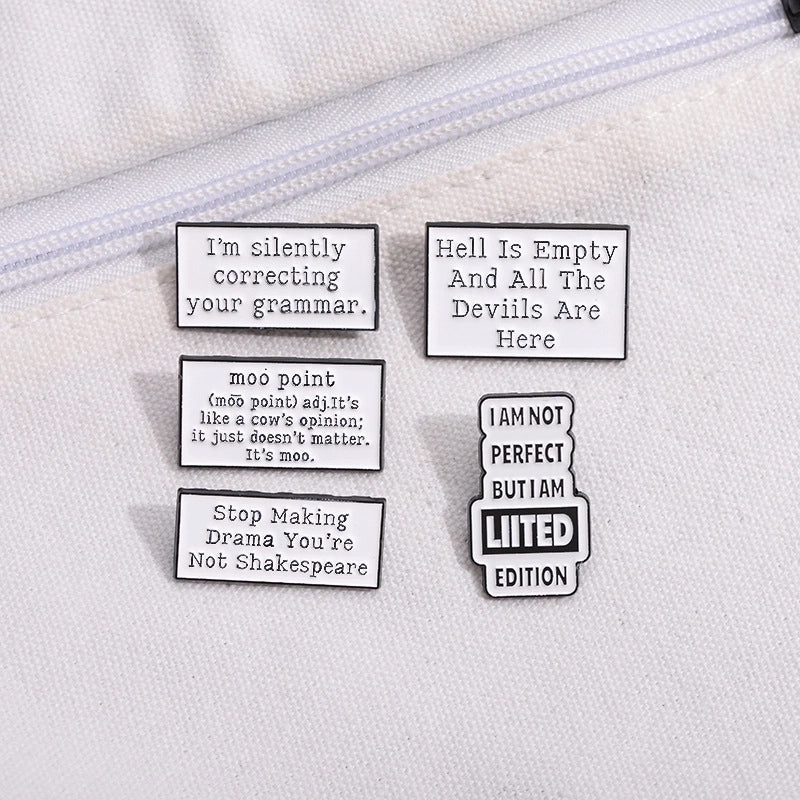 Cartoon Style Cowboy Style Letter Alloy Stamping Stoving Varnish Women’s Brooches