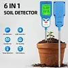 6 in 1 Soil Tester Fertility/Temp/Moisture/Sunlight/Humidity/PH Meter for Garden