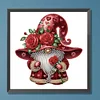 >SALE<5D DIY Partial Special Shaped Drill Diamond Painting Valentines Day Gnome30x30cm