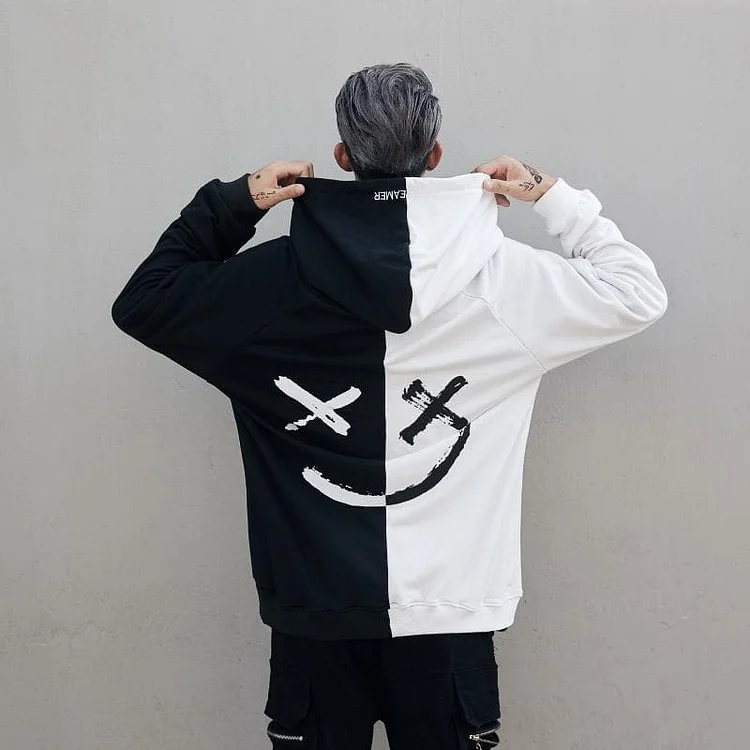 4 Colors Smile Hip Hop Hoodie Jumper SP14481