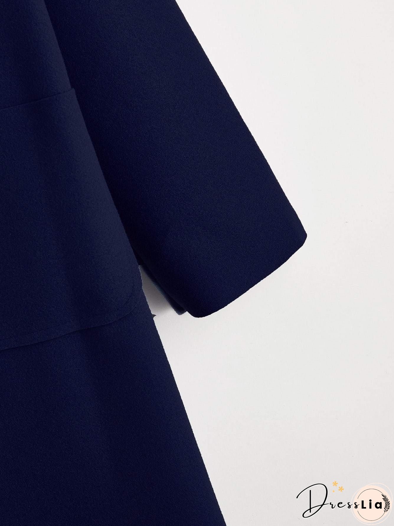 Solid Shawl Collar Dual Pocket Coat for Women