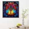 Tree Life Glass Painting-Full Round Diamond Painting 30*30CM