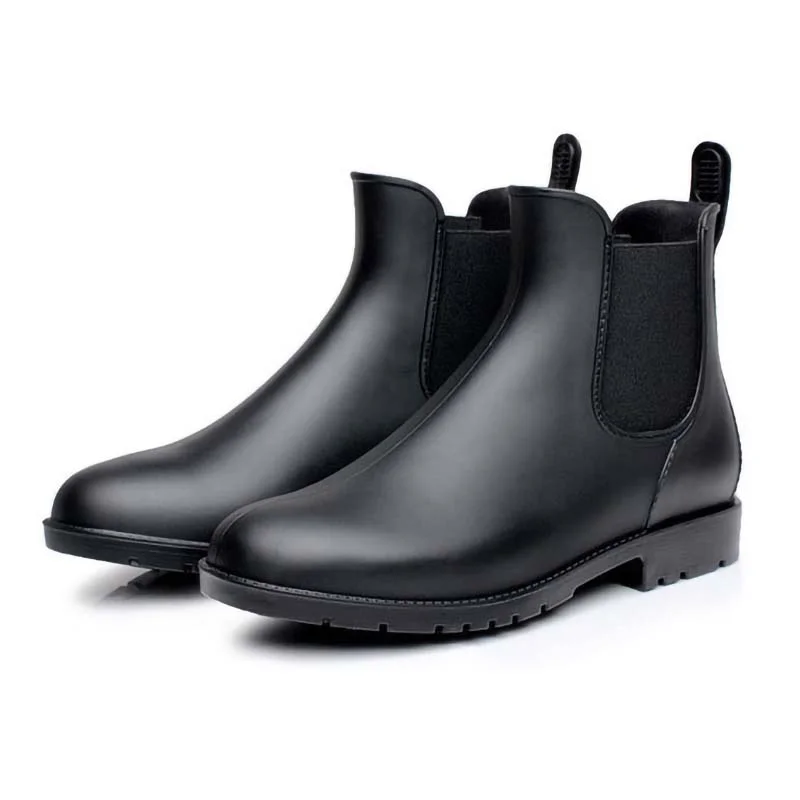 Letclo™ New Short-tube Fashion Low-cut Chelsea Rain Boots letclo Letclo