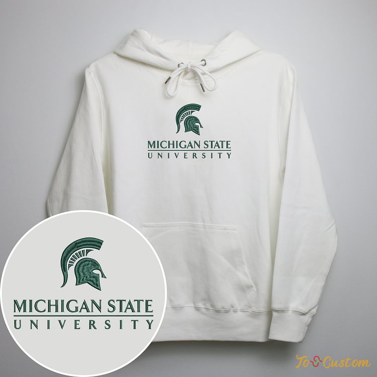 TOSCUSTOM™ Michigan State Spartans Embroidered Sweatshirts NCAA Fans Style Hoodies