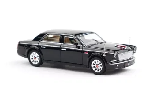 Dronehint XCARTOYS 1:64 Black Hongqi L5 Luxury Sedan Model Diecast Metal Car Parts