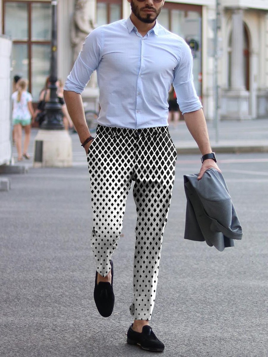Men's 3D Casual Print Casual Pants