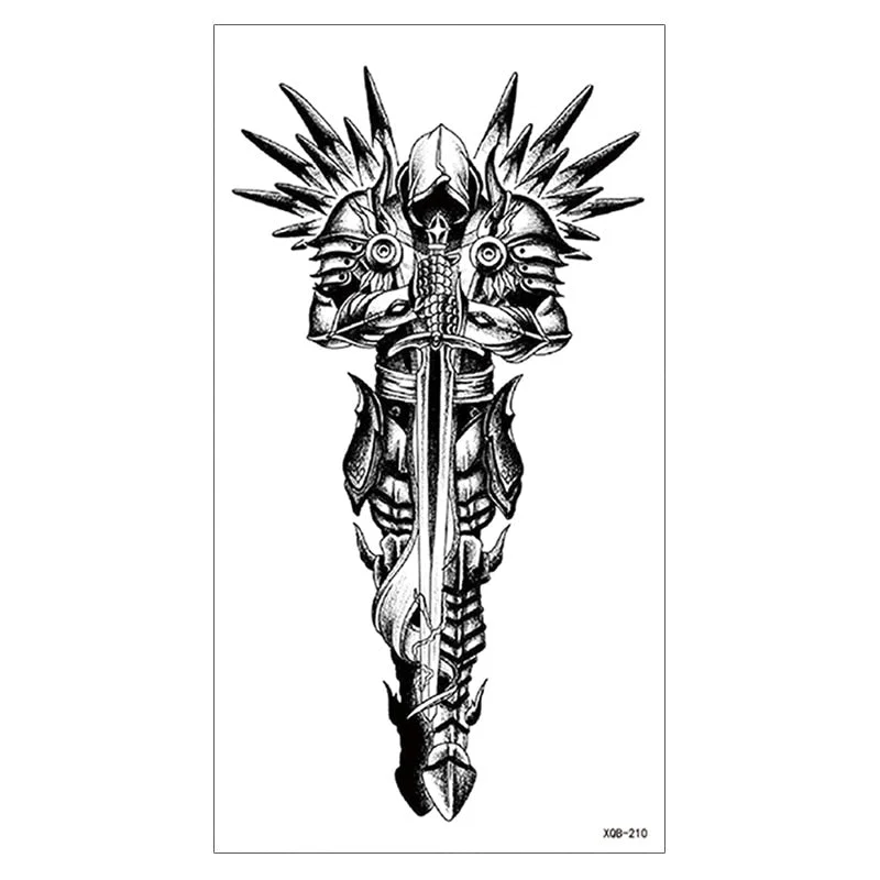 Waterproof Temporary Tattoo Sticker Snake Flower Rose Flash Tattoos Lace Fox Lion Bird Body Art Arm Skull Fake Sleeve Tattoo