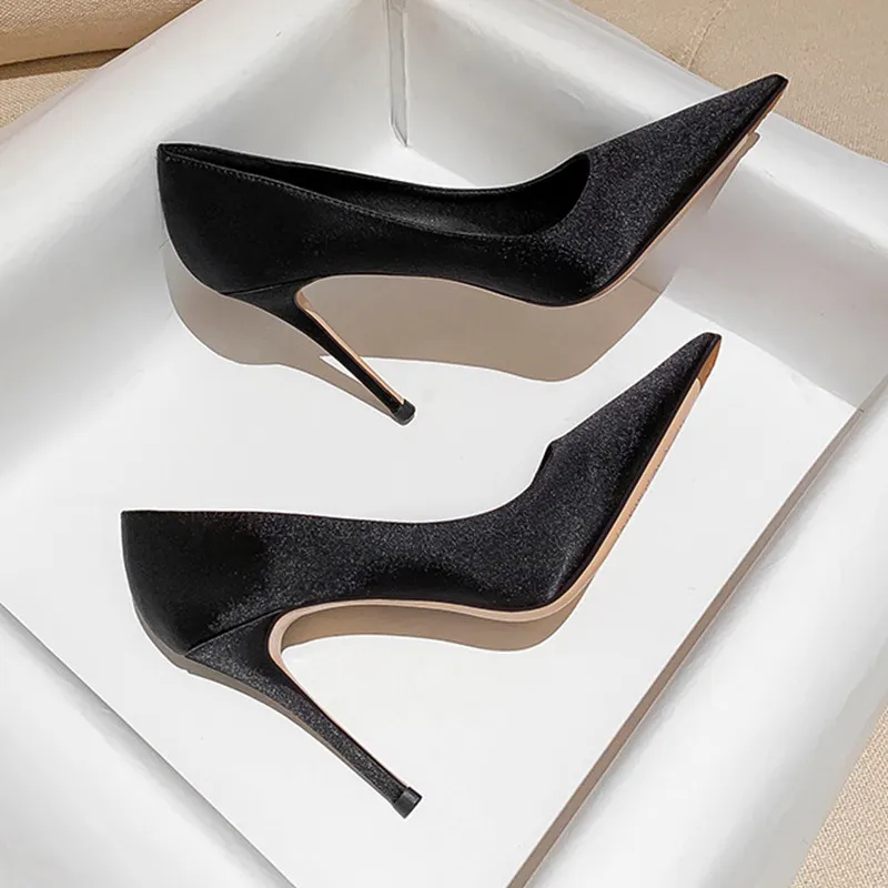 Breakj Breakj Women's Shoes 2025 New Spring And Autumn OL Professional Hanfu Fashion Single Shoes Children Pointed High Heels
