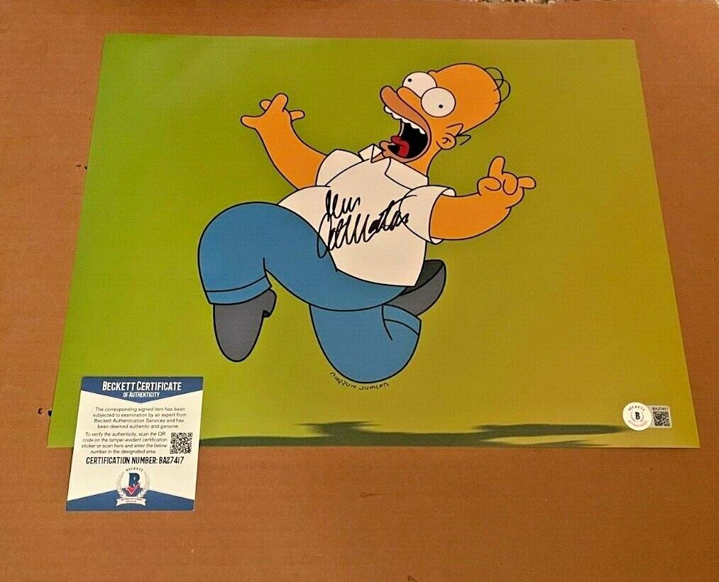 DAN CASTELLANETA SIGNED HOMER SIMPSON 11X14 Photo Poster painting BECKETT CERTIFIED BAS