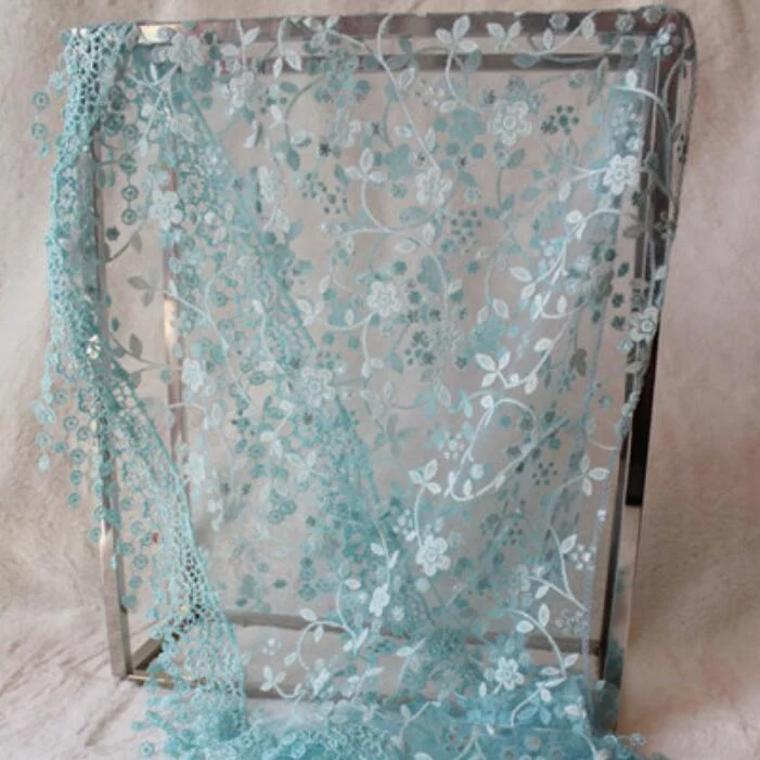 CUHAKCI Female Wraps Women Lace Triangle Scarf Silk Flower Girls Tassel Casual Shawls and Scarves 18 Colors