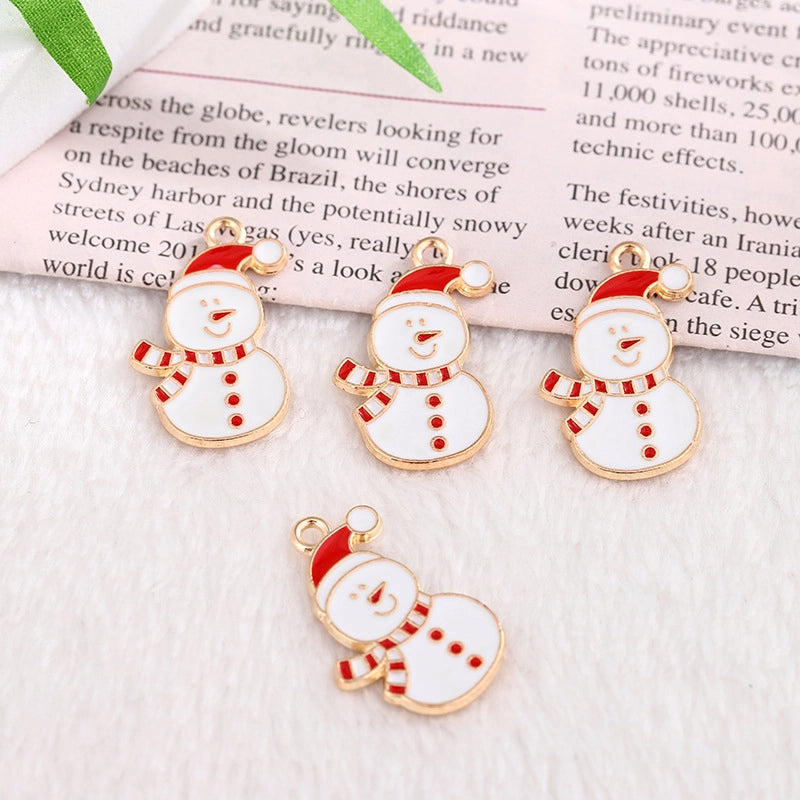 10 PCS/Package 11 * 21mm 15*24mm Alloy Snowman Pendant Jewelry Accessories