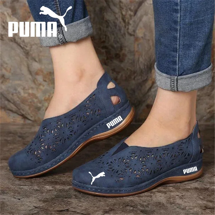 NŐI VINTAGE PUMA® ORTOPÉD CIPŐ MŰBŐRBŐL