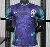 Brazil 2025 Purple with Tropical Leaf Pattern Shirt