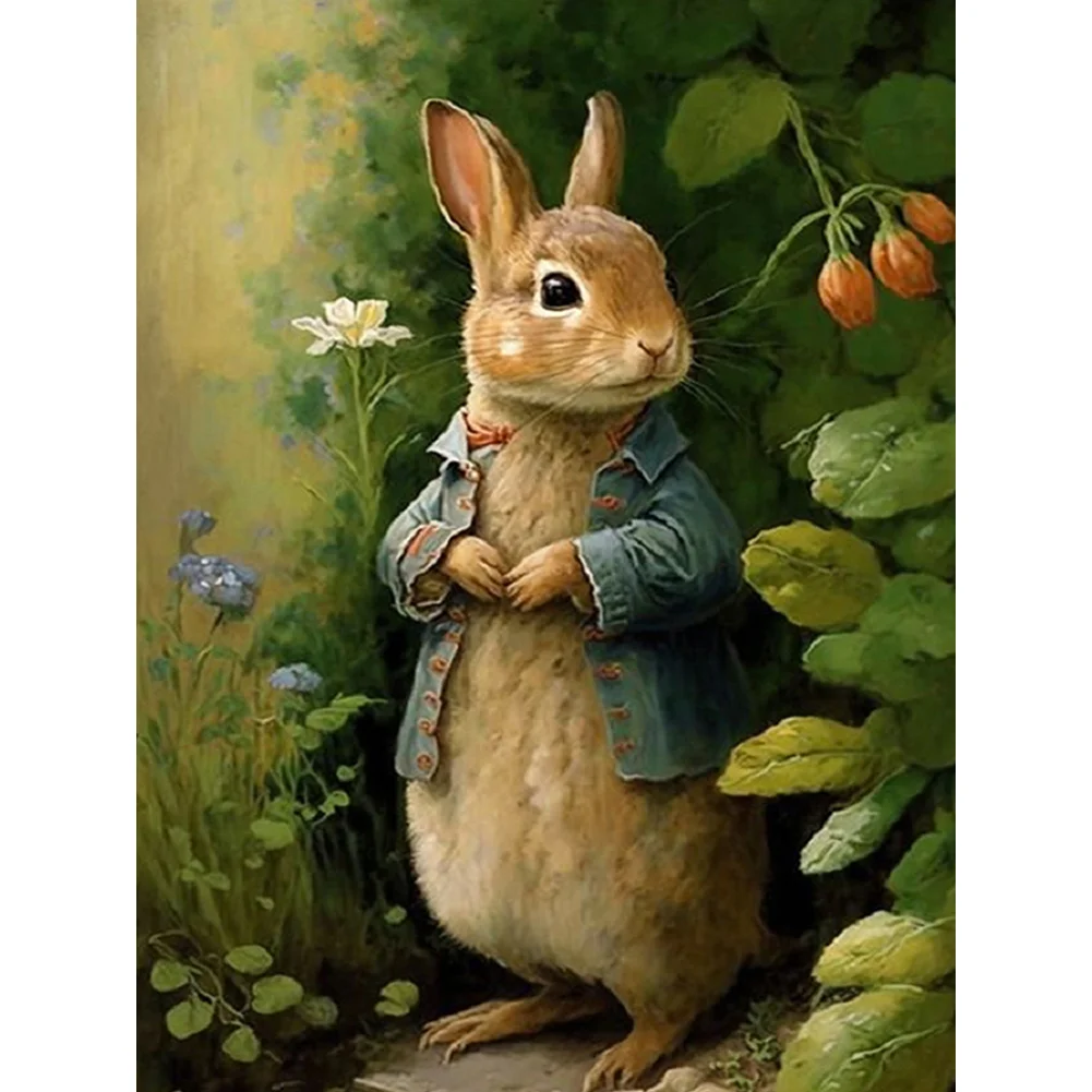 Diamond Painting - Full Round Drill - Easter Bunny(Canvas|30*40cm)