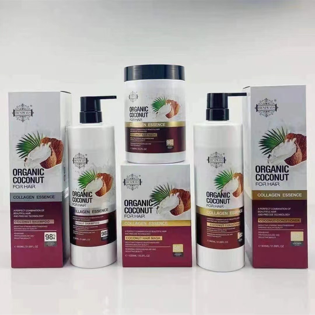 COCONUT Care Smoothing Shampoo Nutrient Baked Oil Repair Dry Hair Conditioner It is a care product specially designed to solve hair and scalp problems. It contains a variety of plant ingredients and innovative technological formulas, aiming to provide comprehensive hair care effects. Bath supplies (shampoo, conditioner, soap, hair oil and all other bath products) Cosmetics (foundation, eye shadow, eyeliner, perfume, manicure and other cosmetics) Skin care products (moisturizing lotions, facial cleansers, sunscreens, facial cleansers, aromatherapy, essential oils and other skin care products for various parts of the body) OEM customization (outer packaging, bottle body, fragrance, capacity, material, and LOGO can all be customized) wholesale, factory direct sales, affordable prices, low, medium and high quality are your choice, welcome to consult