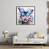 Flowers Butterfly-11CT Stamped Cross Stitch 40*40cm/15.75*15.75in