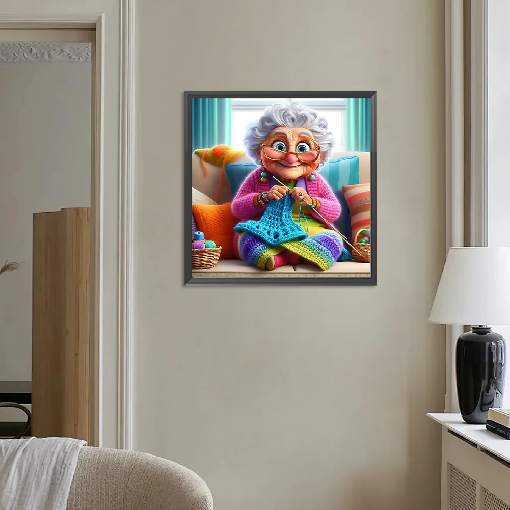 Diamond Painting - Full Round Drill - Grandma(Canvas|30*30cm)