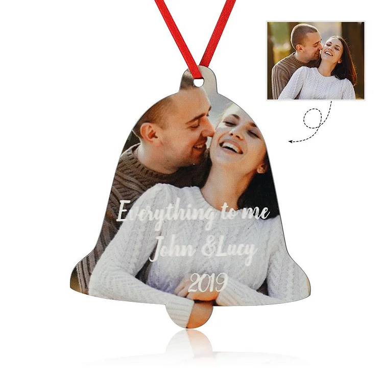 Photo Customization Ornaments Bell Shape