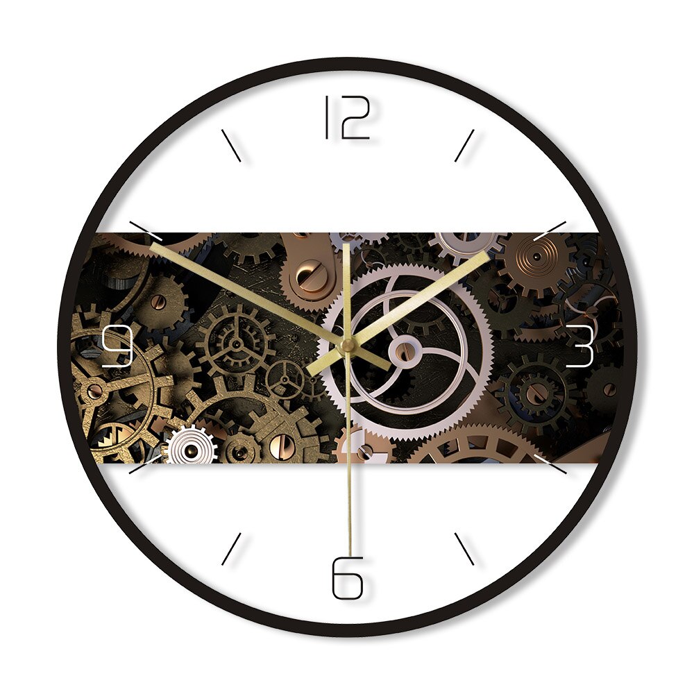 

Mechanism Texture - Frameless Acrylic Wall Clock, 501 Original