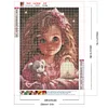 Diamond Painting-DIY Full Round Drill Sweet Girl