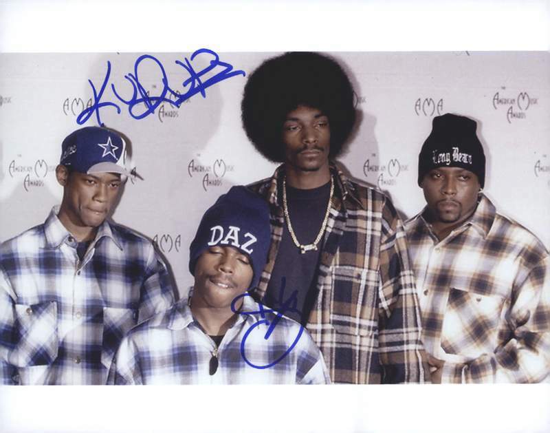 Death Row Daz Dillinger & Kurupt signed rap 8x10 Photo Poster painting W/Cert Autograph (A0205)