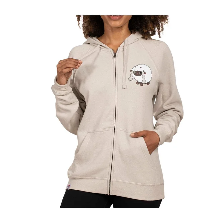 Pokémon Wooloo White Fitted Zip-Up Hoodie