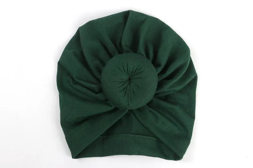 2019 Children Accessories Newborn Toddler Kids Baby Boy Girl Turban Cotton Beanie Hat Winter Warm Soft Cap Solid Knot Soft Wrap