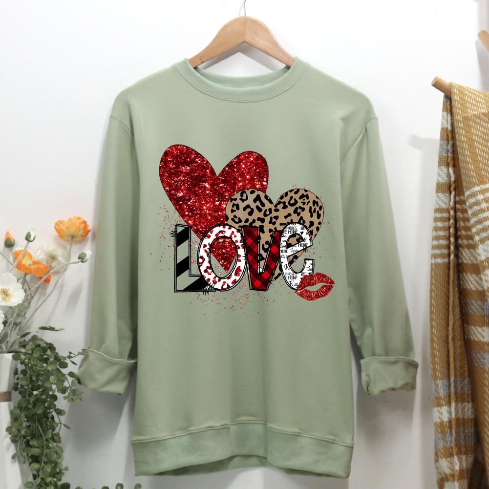 happy valentine's day Women Casual Sweatshirt-0022367