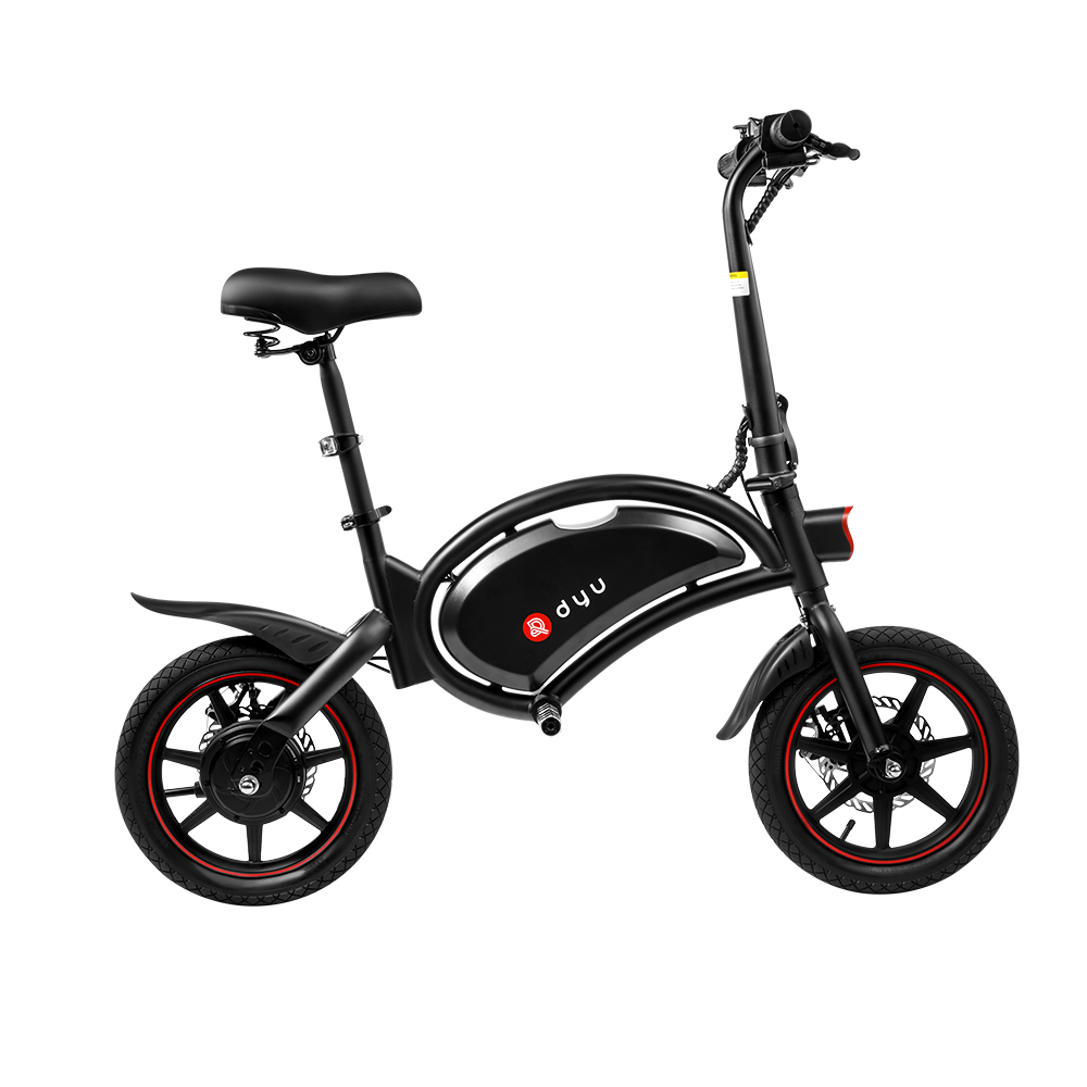 DYU D3F Electric Bike 14 Inch Inflatable Rubber Tires 240W Motor 10Ah Battery Max Speed 25km/h Up To 45km Range 