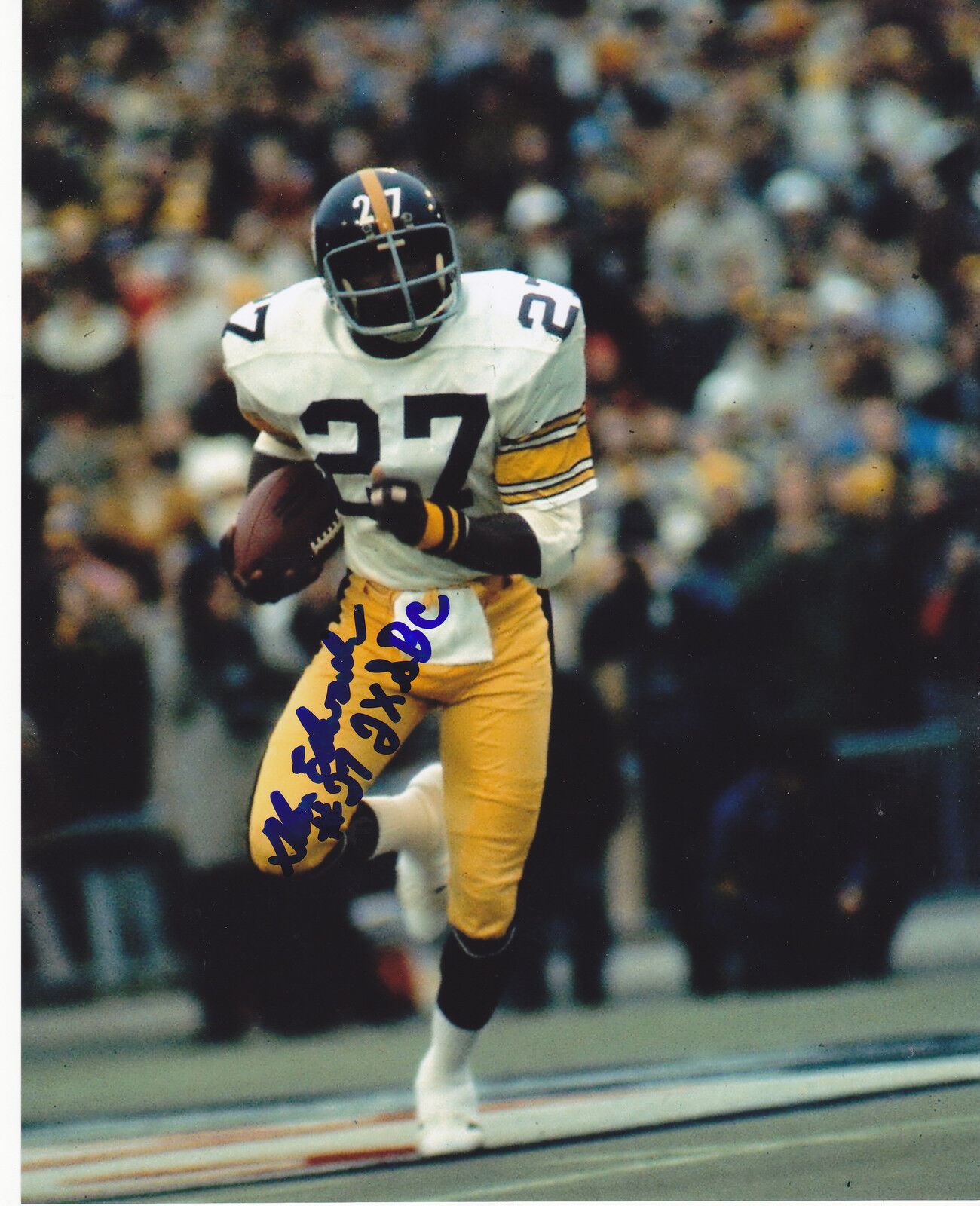 GLEN EDWARDS PITTSBURGH STEELERS 2 X SB CHAMPS ACTION SIGNED 8x10